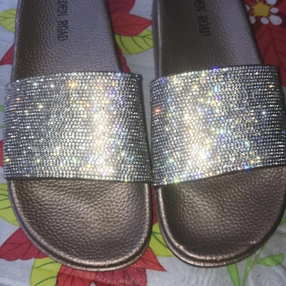 Cute rhinestone slides